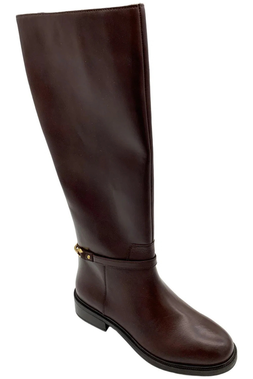 Vince Camuto Women's Adria 2 Wide Calf Tall Shaft Boots Mahogany - Medium